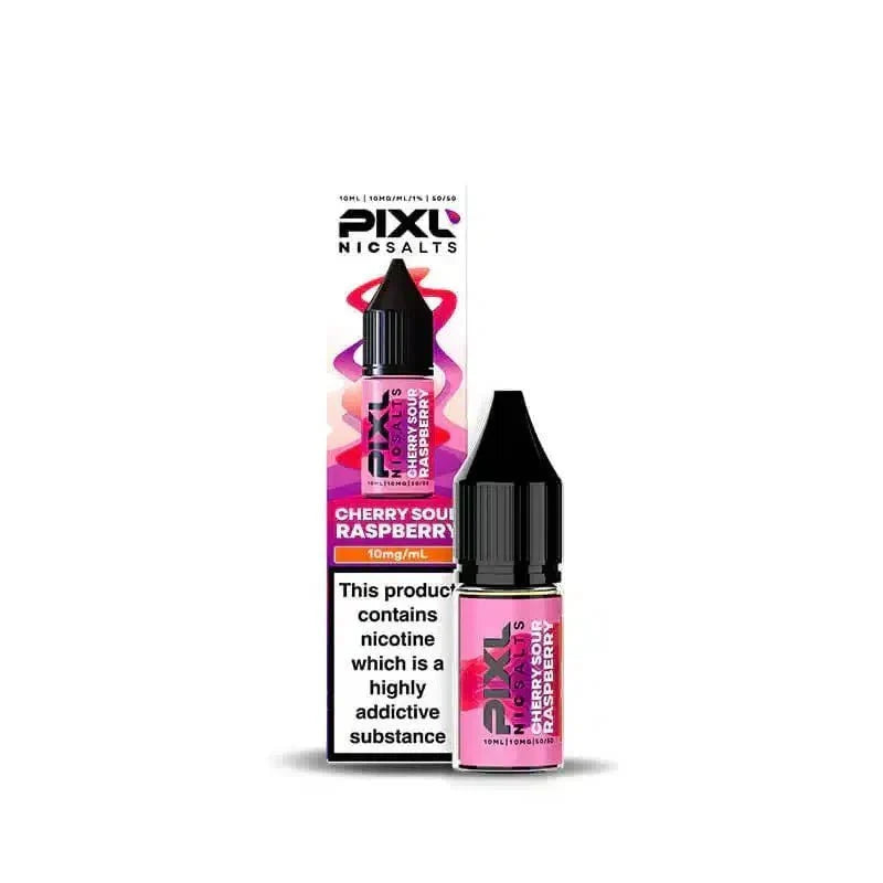 PIXL Nic Salt 10ml E - Liquids Box of 10 - bulk wholesale PIXL Nic Salt 10ml E - Liquids Box of 10 - Cherry Sour Raspberry - Direct Vape Wholesale
