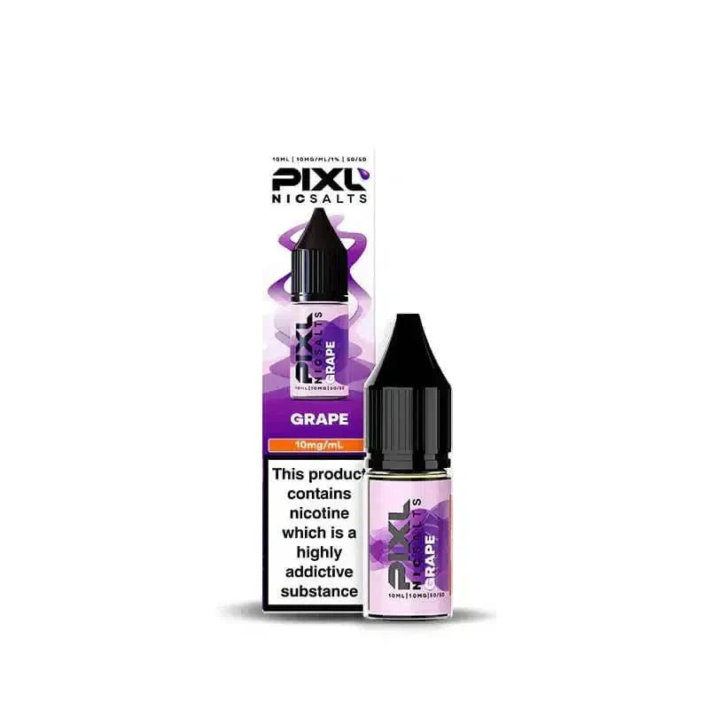 PIXL Nic Salt 10ml E - Liquids Box of 10 - bulk wholesale PIXL Nic Salt 10ml E - Liquids Box of 10 - Grape - Direct Vape Wholesale