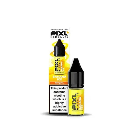 PIXL Nic Salt 10ml E - Liquids Box of 10 - bulk wholesale PIXL Nic Salt 10ml E - Liquids Box of 10 - Banana Ice - Direct Vape Wholesale