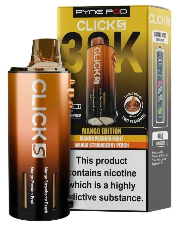Pyne Pod Click S 30K Replacement Pods Pack of 5 - Pyne Pod Click S 30K Replacement Pods Pack of 5 - option1 - Direct Vape Wholesale