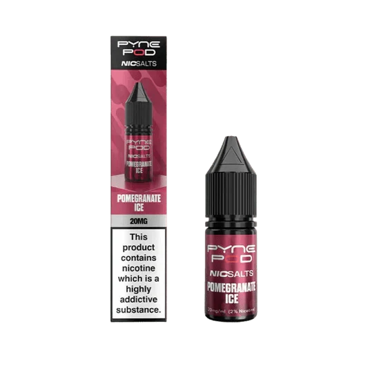Pyne Pod Nic Salts 10ml E-liquid Box of 10 - bulk wholesale Pyne Pod Nic Salts 10ml E-liquid Box of 10 - Pomegranate Ice - Direct Vape Wholesale
