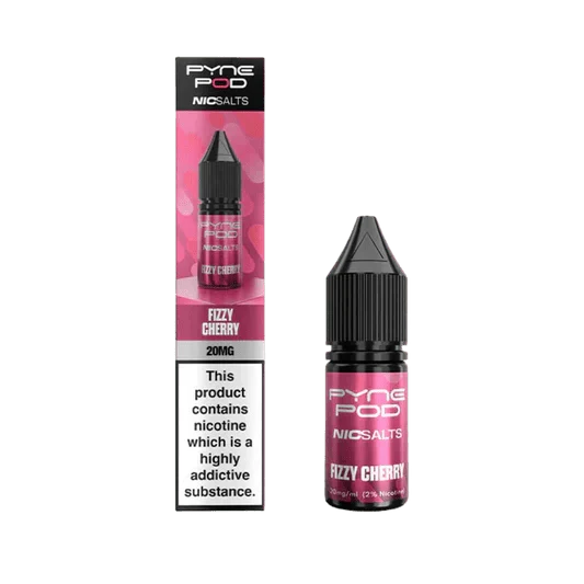 Pyne Pod Nic Salts 10ml E-liquid Box of 10 - bulk wholesale Pyne Pod Nic Salts 10ml E-liquid Box of 10 - Fizzy Cherry - Direct Vape Wholesale