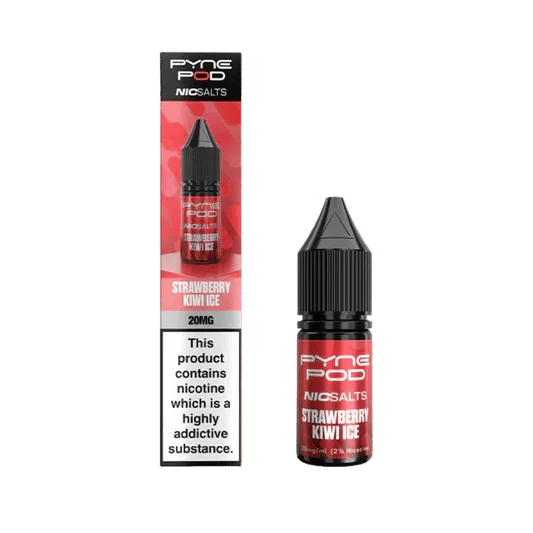 Pyne Pod Nic Salts 10ml E-liquid Box of 10 - bulk wholesale Pyne Pod Nic Salts 10ml E-liquid Box of 10 - Strawberry Kiwi Ice - Direct Vape Wholesale