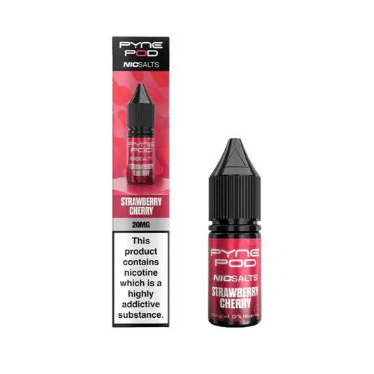 Pyne Pod Nic Salts 10ml E-liquid Box of 10 - bulk wholesale Pyne Pod Nic Salts 10ml E-liquid Box of 10 - Strawberry Cherry - Direct Vape Wholesale