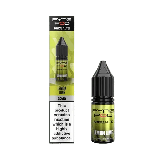 Pyne Pod Nic Salts 10ml E-liquid Box of 10 - bulk wholesale Pyne Pod Nic Salts 10ml E-liquid Box of 10 - Lemon Lime - Direct Vape Wholesale