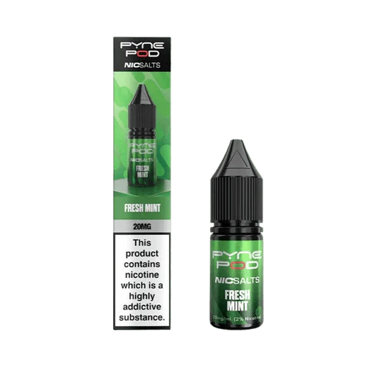 Pyne Pod Nic Salts 10ml E-liquid Box of 10 - bulk wholesale Pyne Pod Nic Salts 10ml E-liquid Box of 10 - Fresh Mint - Direct Vape Wholesale
