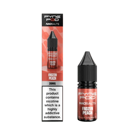 Pyne Pod Nic Salts 10ml E-liquid Box of 10 - bulk wholesale Pyne Pod Nic Salts 10ml E-liquid Box of 10 - Frozen Peach - Direct Vape Wholesale