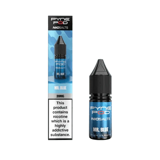 Pyne Pod Nic Salts 10ml E-liquid Box of 10 - bulk wholesale Pyne Pod Nic Salts 10ml E-liquid Box of 10 - Mr Blue - Direct Vape Wholesale