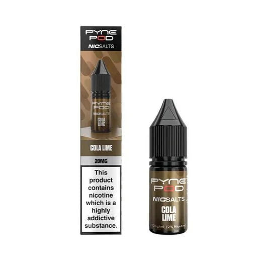 Pyne Pod Nic Salts 10ml E-liquid Box of 10 - bulk wholesale Pyne Pod Nic Salts 10ml E-liquid Box of 10 - Cola Lime - Direct Vape Wholesale