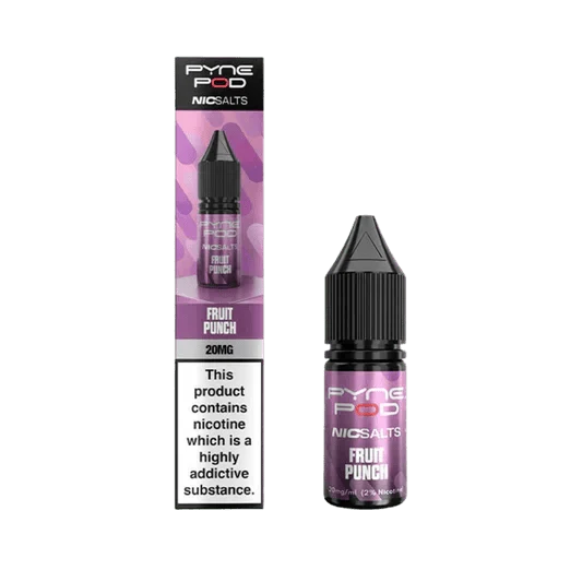 Pyne Pod Nic Salts 10ml E-liquid Box of 10 - bulk wholesale Pyne Pod Nic Salts 10ml E-liquid Box of 10 - Fruit Punch - Direct Vape Wholesale