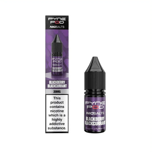 Pyne Pod Nic Salts 10ml E-liquid Box of 10 - bulk wholesale Pyne Pod Nic Salts 10ml E-liquid Box of 10 - Blackberry Blackcurrant - Direct Vape Wholesale