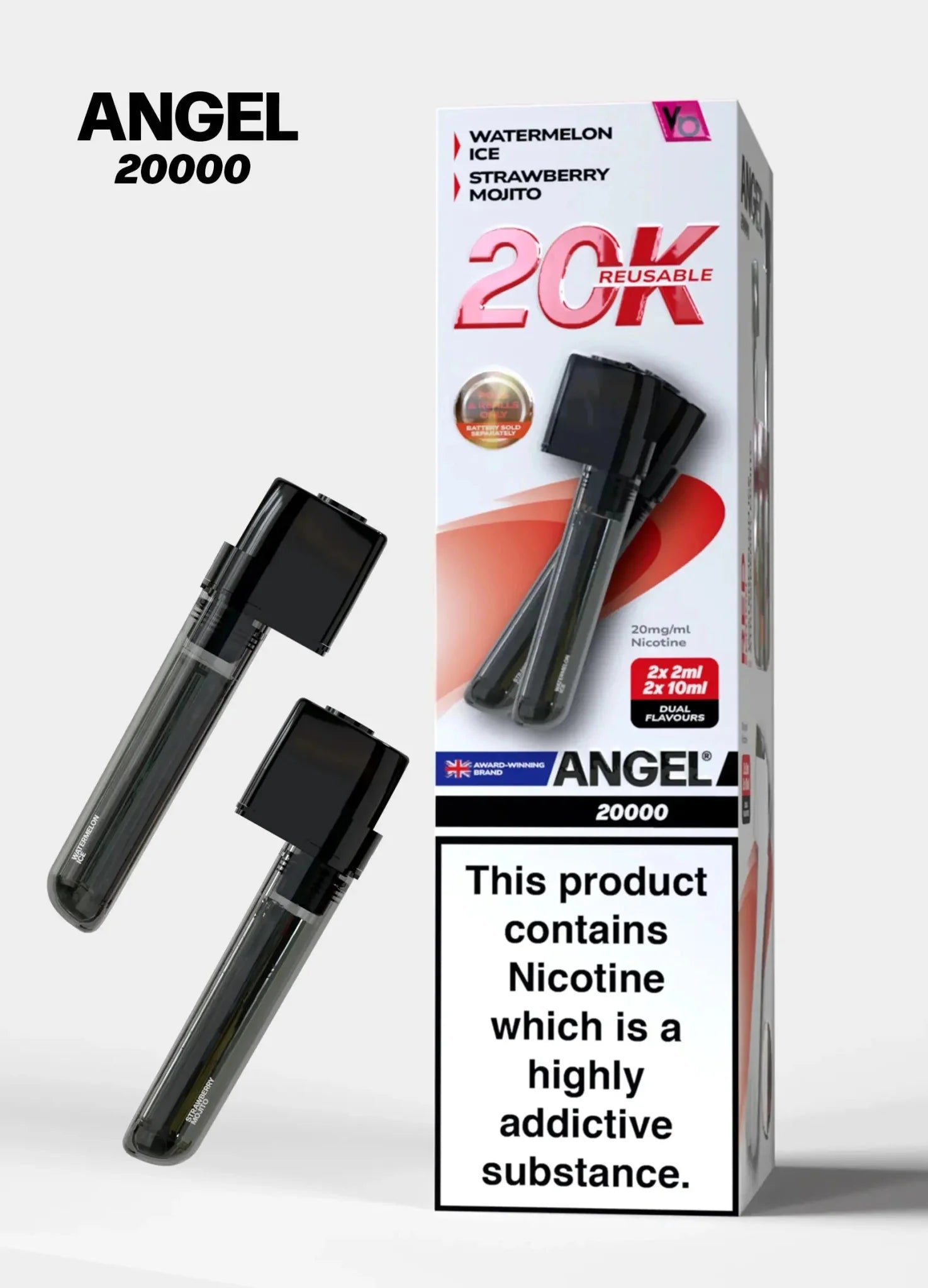 Vapes Bars Angel 20000 Prefilled Pods Box of 5 - #Simbavapeswholesale#