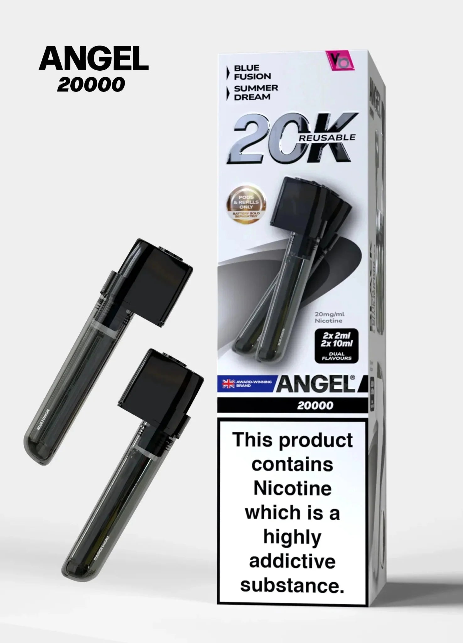 Vapes Bars Angel 20000 Prefilled Pods Box of 5 - #Simbavapeswholesale#