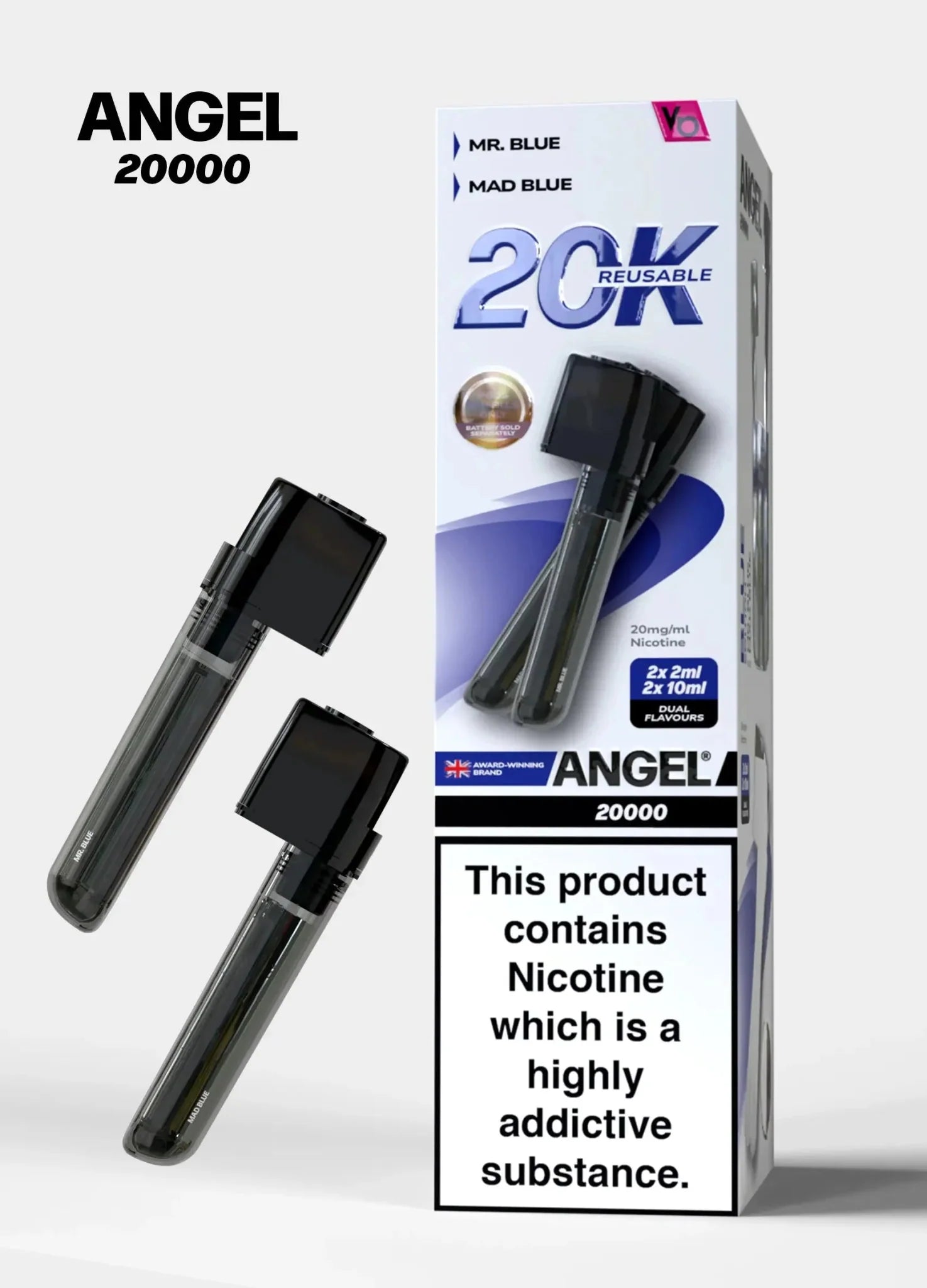 Vapes Bars Angel 20000 Prefilled Pods Box of 5 - #Simbavapeswholesale#