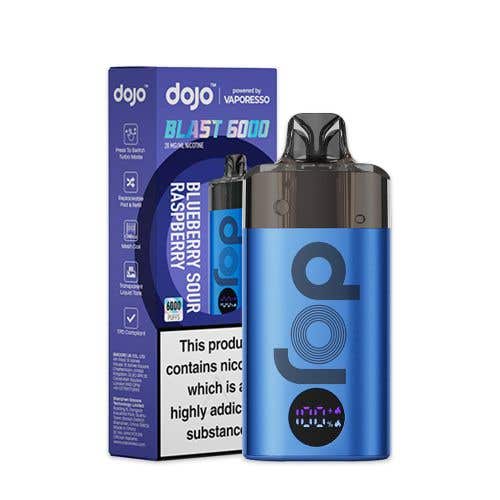 Buy Vaporesso Dojo Blast 6000 Vape Kit Box of 5 Blueberry Sour Raspberry