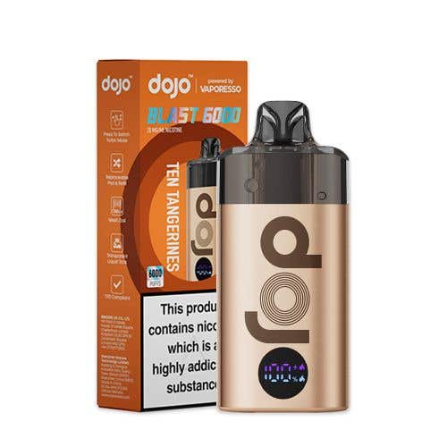 Buy Vaporesso Dojo Blast 6000 Vape Kit Box of 5 Gold-Ten Tangerines