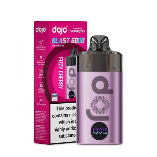 Buy Vaporesso Dojo Blast 6000 Vape Kit Box of 5 Purple-Fizzy Cherry